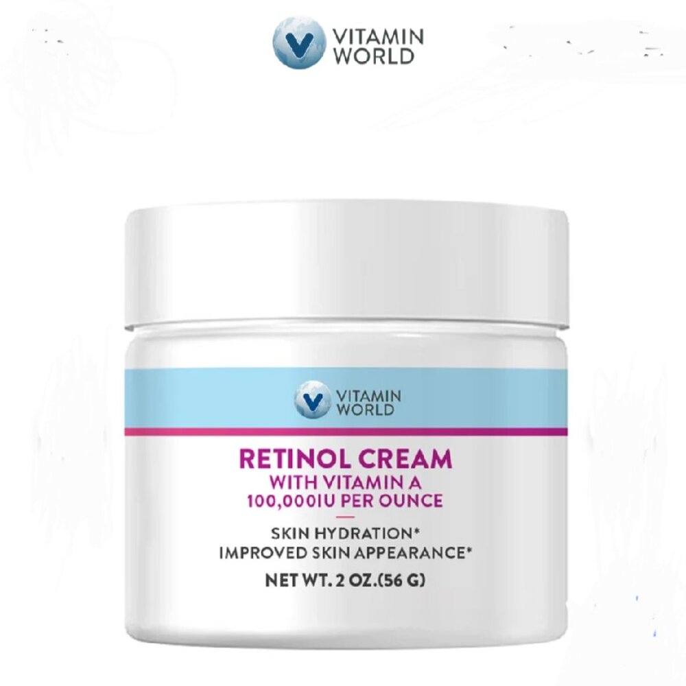 6 pack of 2 ounce Vitamin World Retinol Cream with Vitamin A